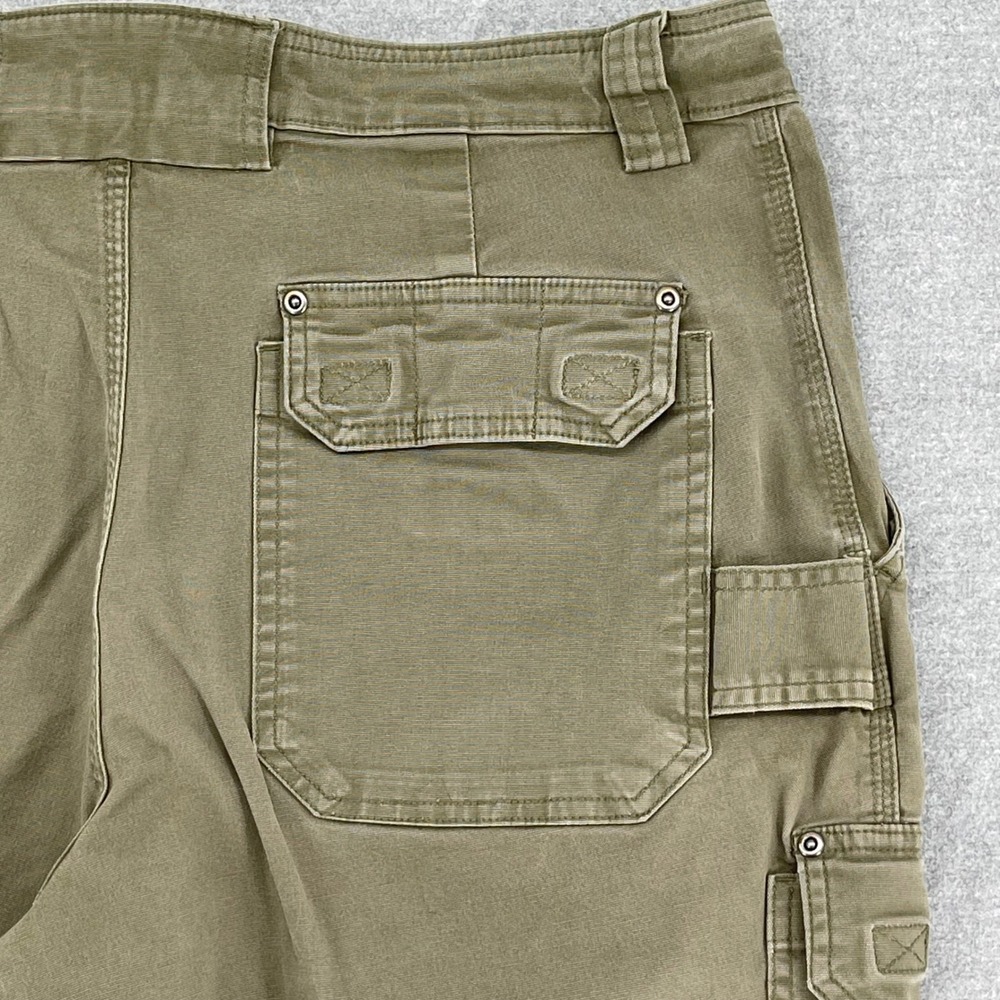 Duluth Trading Co Flex Fire Hose Cargo Pants Mens 38x32 Olive Green Workwear